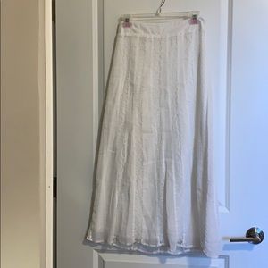 Lace full length skirt